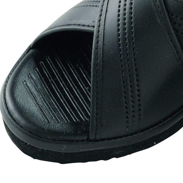 オフィスサンダル ナースサンダル 黒 クロスサンダル LL 24.5-25.0cm