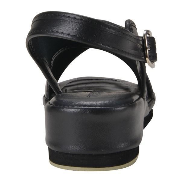 オフィスサンダル ナースサンダル 黒 クロスサンダル LL 24.5-25.0cm