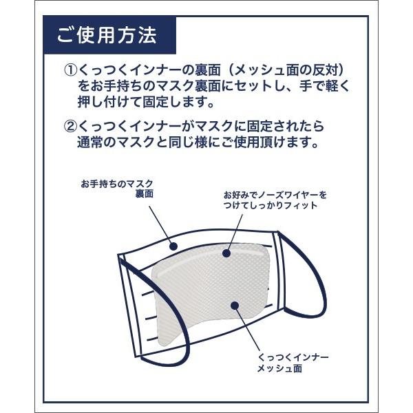 小松マテーレ エアロテクノ くっつくインナー 5枚入 抗ウイルス加工 