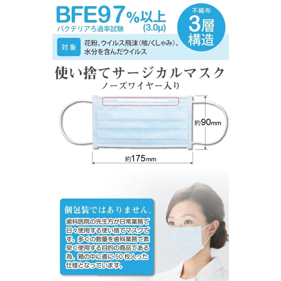 日本製 FUJIあんしん マスク そら色(ブルー) Mサイズ スタンダード