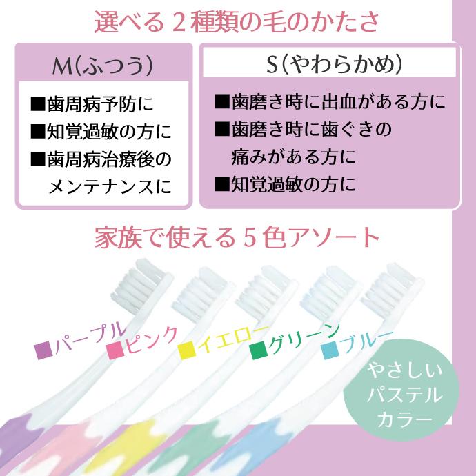ピセラ 歯ブラシ GC ルシェロ P-21ピセラ M(ふつう) 5本セット : 歯科