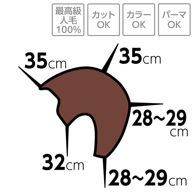 Ci カットウィッグ アドバンス 71 3個セット【最高級人毛100％ アップ カラー パーマ サロン専売品 プロ用 カットウィッグ 練習 練習用 美容室】_1