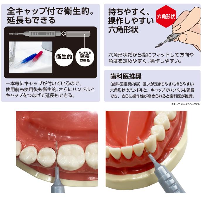 EBiSU（エビス） デイリー歯間ブラシ I字型 Sサイズ（S・細い）20本入