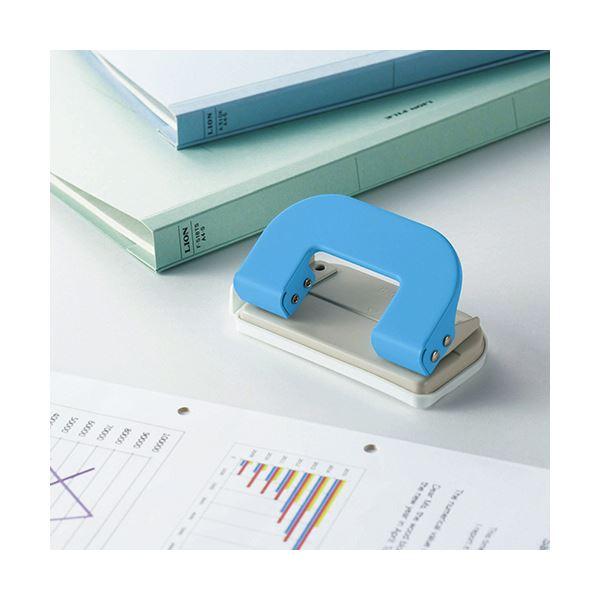 驚きの値段 パンチ パステルカラーのかわいいパンチ まとめ ライオン事務器 2穴パンチ 10枚穿孔パステルブルー No 32 1台 5セット