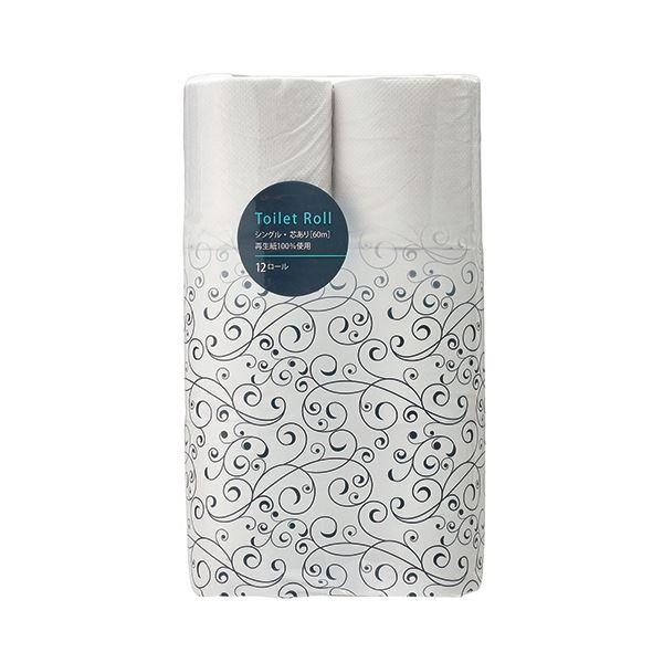 TANOSEE リサイクルトイレットペーパー シングル 60m 1セット（288ロール：12ロール×24パック）(9601円)