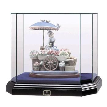 工芸品 LLADRO リヤドロ「純正ガラスショーケース」背面ミラー 専用ケース