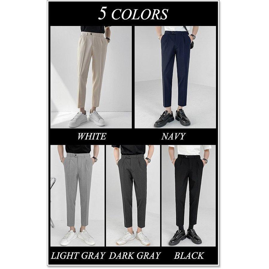 最大77 オフ アンクルパンツ メンズ クロップドパンツ ショート丈 九分丈 足首丈 夏 脚長効果 無地 おしゃれ きれいめ スラックス テーパード ストレート カジュアル Therhodesresidences Com