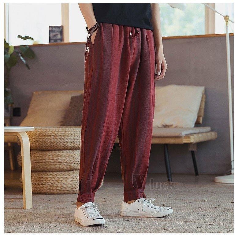 注目ブランド ボトムス パンツ リネンパンツ メンズ サルエル ワイドパンツ 涼しい ゆったり 麻パンツ サルエルパンツ メンズ リネンパンツ チノパン ゆったり サマー ワイドパンツ ボトムス 涼しいズボン 夏 父の日 Www Threeriversofs Com