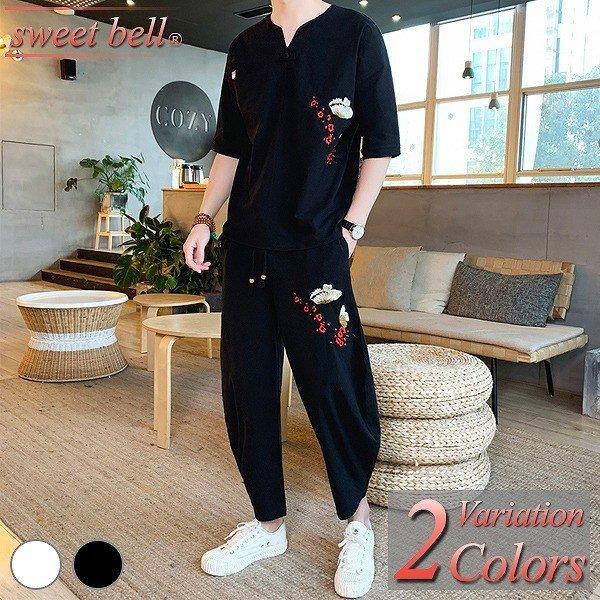 甚平 メンズ 半袖 作務衣 夏用 男性用 麻 浴衣 着物 刺繍 部屋着 夏祭り 花火大会 しじら織り おしゃれ 大きいサイズ セットアップ Sydqixemcw ファッション Editorialdismes Com