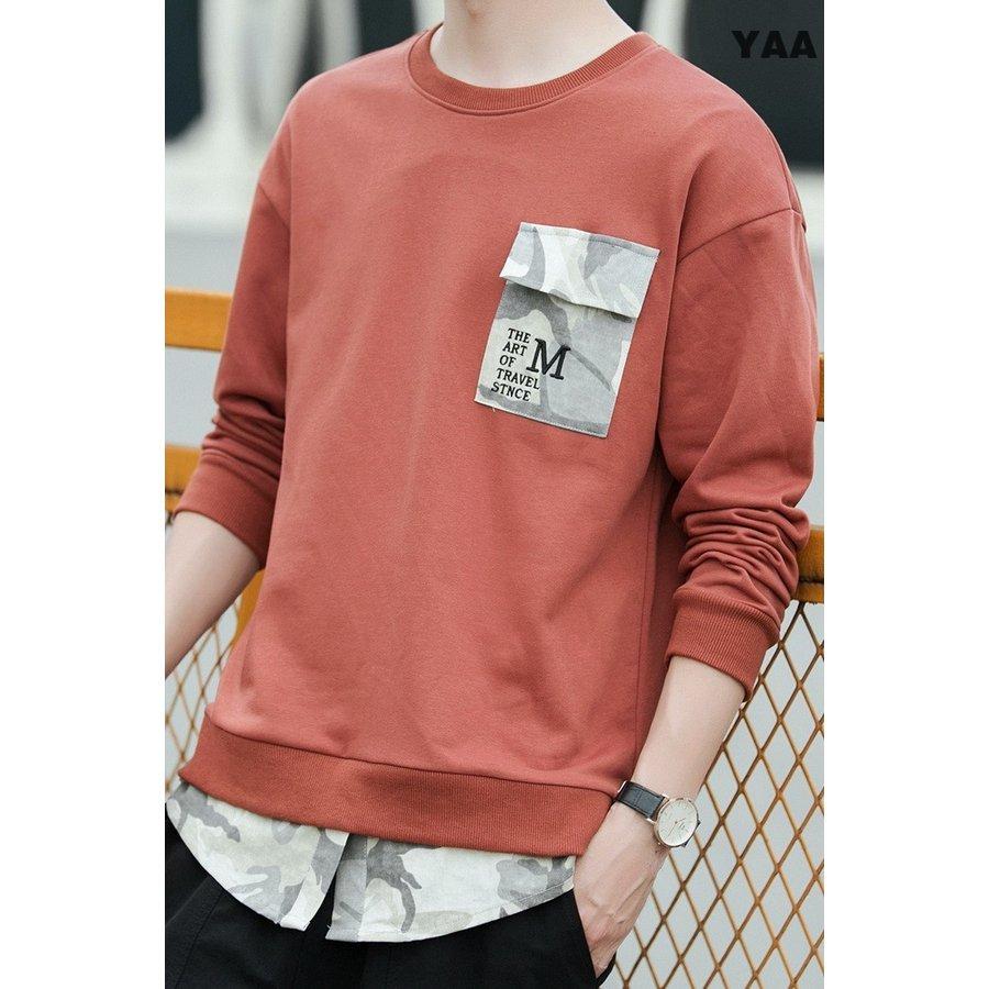 トレーナー メンズ クルーネック トップス スウェット スエット ロゴ 長袖tシャツ ルームウェア 春服 春物 新品登場