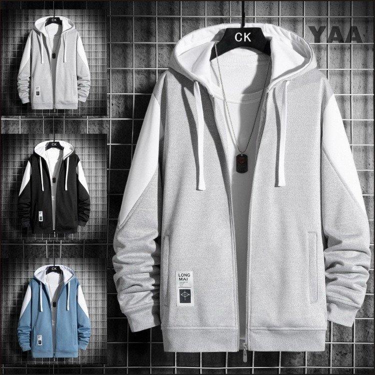 ランキングや新製品 メンズ ジップアップパーカー パーカー 春物 春服 防寒 フード付き スポーツ 長袖パーカー トップス パーカー 色 グレー Www Fattoriabacio Com