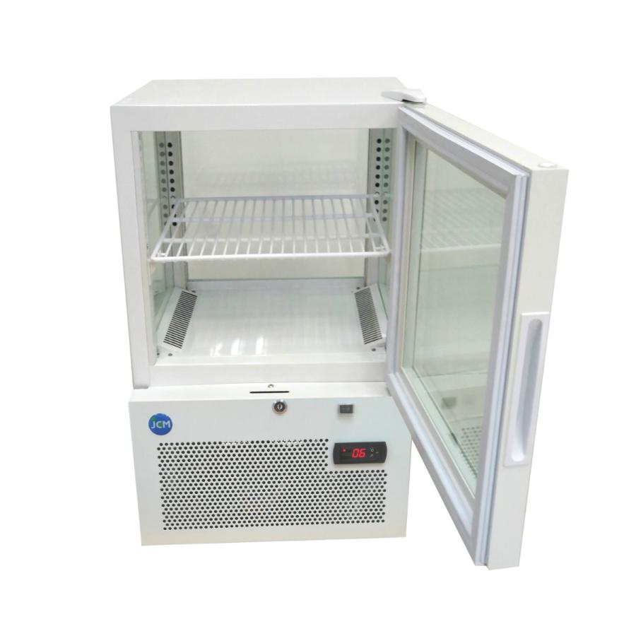 【送料無料】【新品・未使用】(片面扉)業務用　4面ガラス　冷蔵ショーケース　39Ｌ　冷蔵庫　網棚1枚付　ＬＥＤ照明 | JCM(業務用厨房機器) | 01