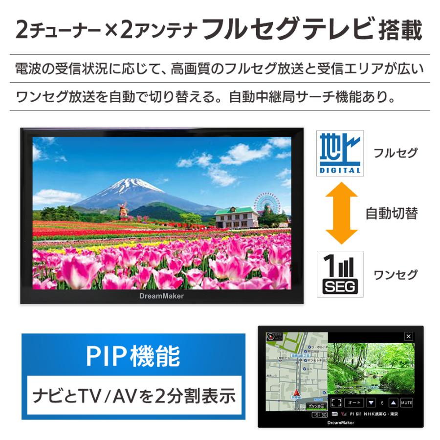 ドリームメーカー（DreamMaker） 7インチ フルセグテレビ搭載 1DIN