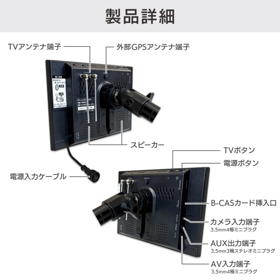 7インチ カーナビ ポータブルナビ フルセグテレビ 地デジ 2025年ゼンリン地図 PN0708A ナビゲーション みちびき対応 2画面分割表示 るるぶ観光データ DreamMaker | ドリームメーカー | 08
