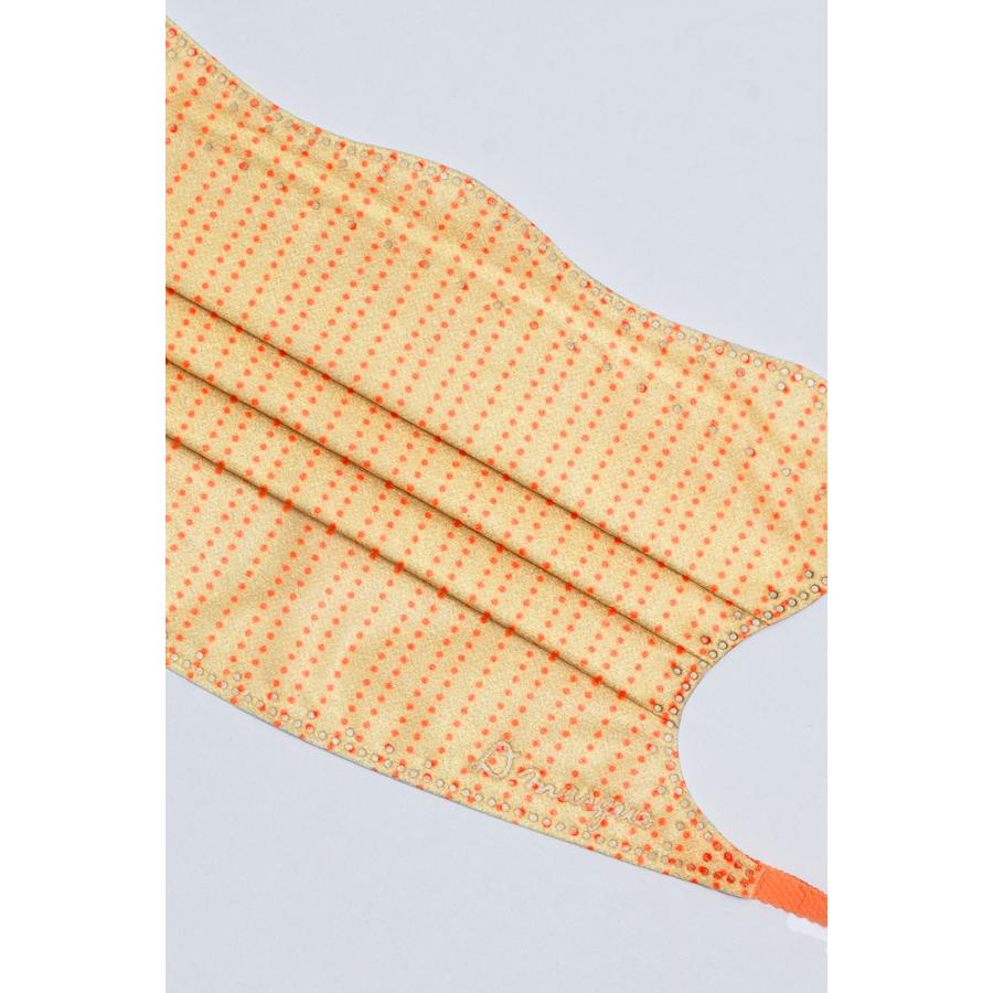 アリー D.masque Luxe.(S・緑)1点+(S・オレンジ)10点 D.masque Luxe. “PIN DOT”［Sand Orange］ For Ladies' & Men's 5枚