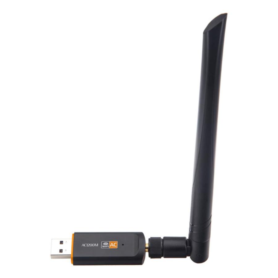 無線LAN 子機 アンテナ WIFI子機 USBアンテナ1200Mbps アダプタ