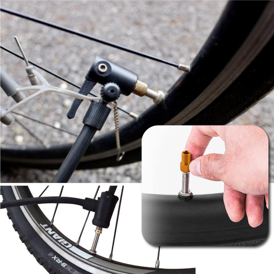 クロスバイク 自転車 仏式バルブ破損