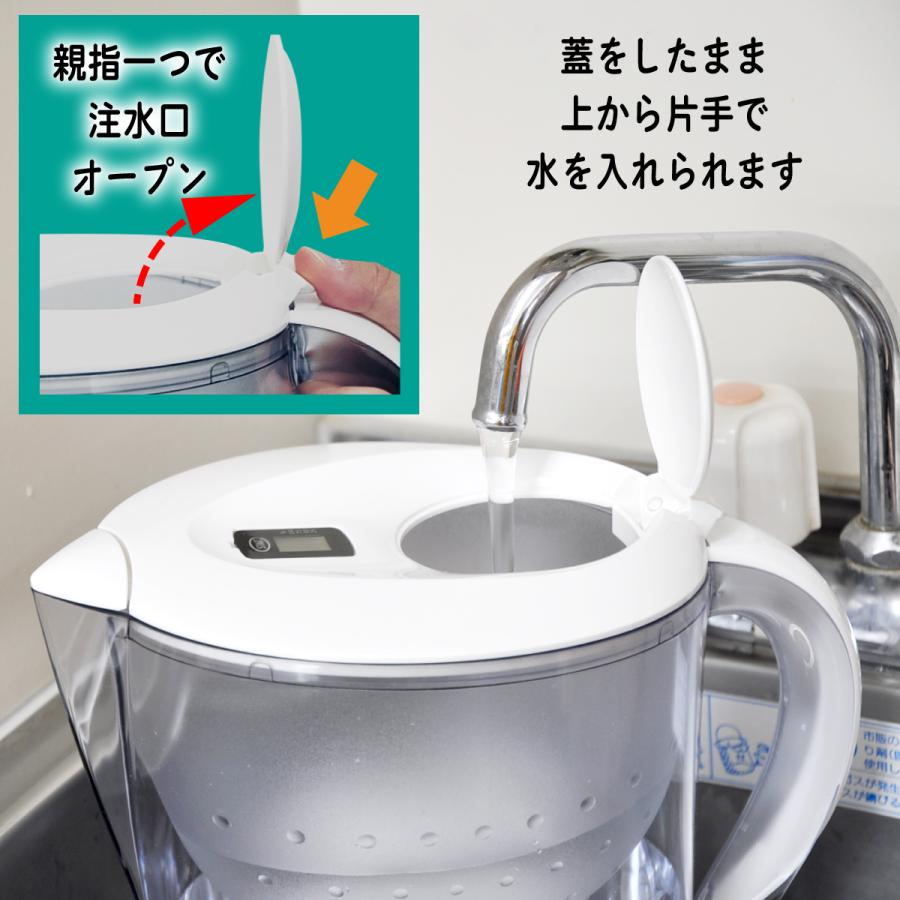 浄水ポット 本体 カートリッジ1個付 互換品 大容量 全容量3.5L 浄水ポット 本体 カートリッジ1個付 互換品 大容量 全容量3.5L