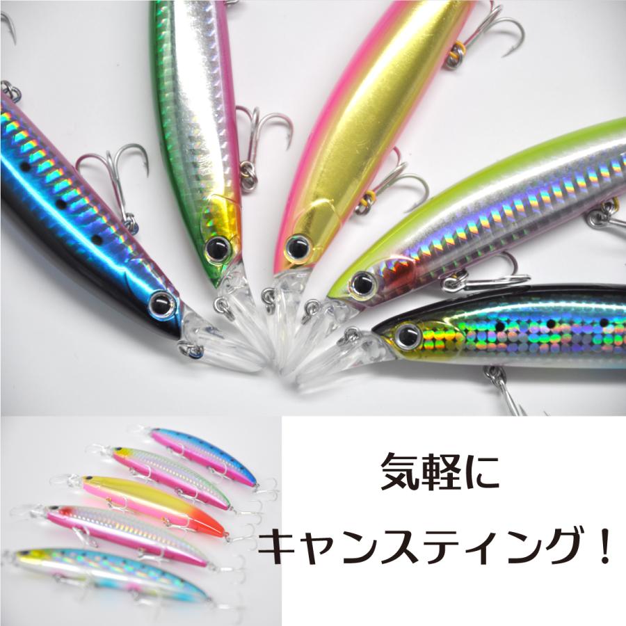 ルアー ミノー 5本セット フローティング ハードルアー マグネット重心