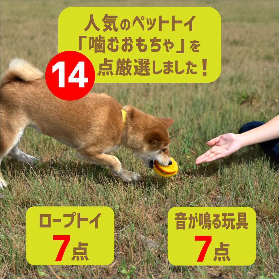 犬 おもちゃ 14点セット 噛むおもちゃ ロープトイ 音が鳴る ボール