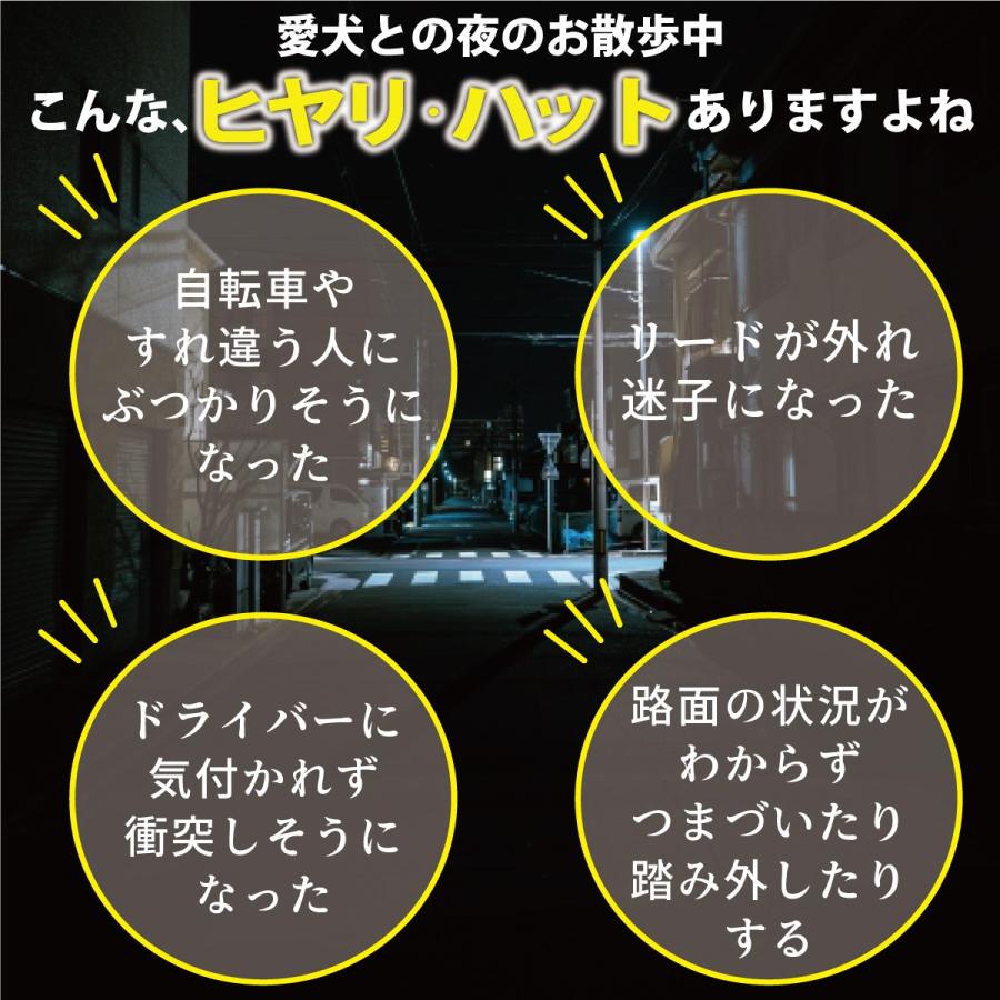 光るどんぐり 犬用 LEDライト USB充電式 散歩 ペンダントライト 犬 猫