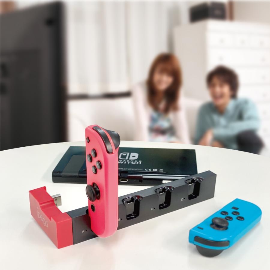 Switch ジョイコン 充電スタンド Joy Con 充電 ホルダー 左 右 ハンドル 4台同時充電 急速充電器 収納 Led ジョイコン コントローラー Swjoycon4 パープルヘイズ 通販 Yahoo ショッピング