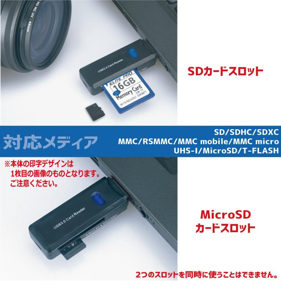USB3.0カードリーダー SD/SDHC/MMC/RSMMC/MMC mobile/MMC micro/SDXC
