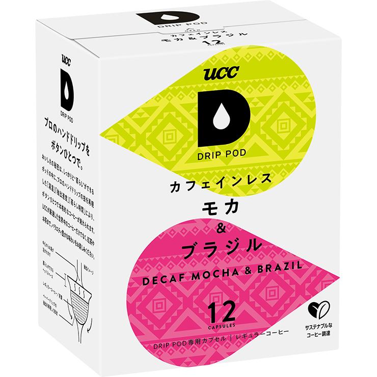 UCC DRIP POD ドリップポッド カフェインレス モカ＆ブラジル 12個入×6