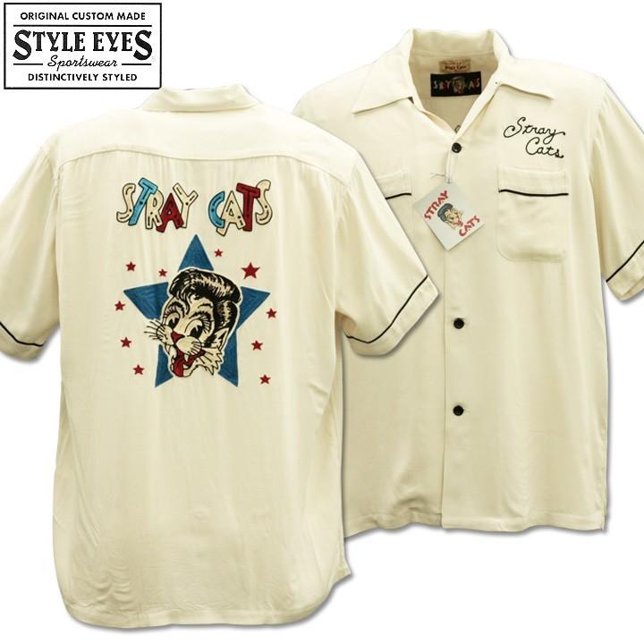 正規品販売！ Stray Cats x Style Eyes Bowling Shirt Limited Edition SE38204