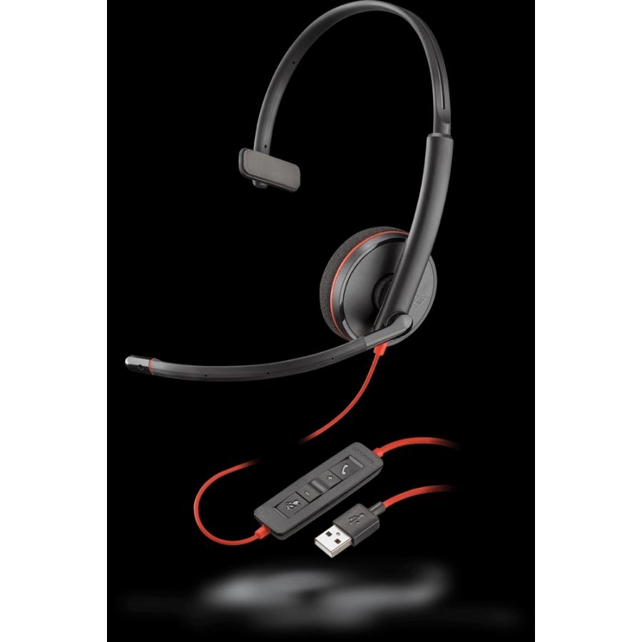 Poly Blackwire C3210(片耳タイプ、USB-A対応)P N:209744-201 PPBKW-C3210UA