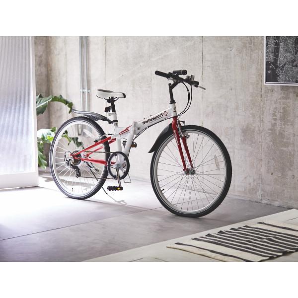 スウィツスポート 26型クロスバイク折畳自転車 ライト付 SW スウィツスポート 26型クロスバイク折畳自転車 ライト付 SW