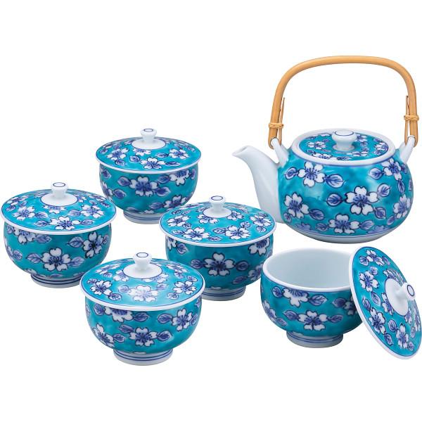有田焼 福丈窯 染錦緑彩桜絵 番茶器揃 039-510M : Drink&Dream D-Park 
