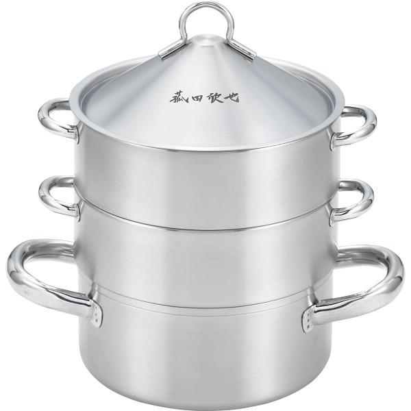 菰田欣也 飲茶蒸し鍋(16cm)3段 KO0043 : Drink&Dream D-Park ヤフー店