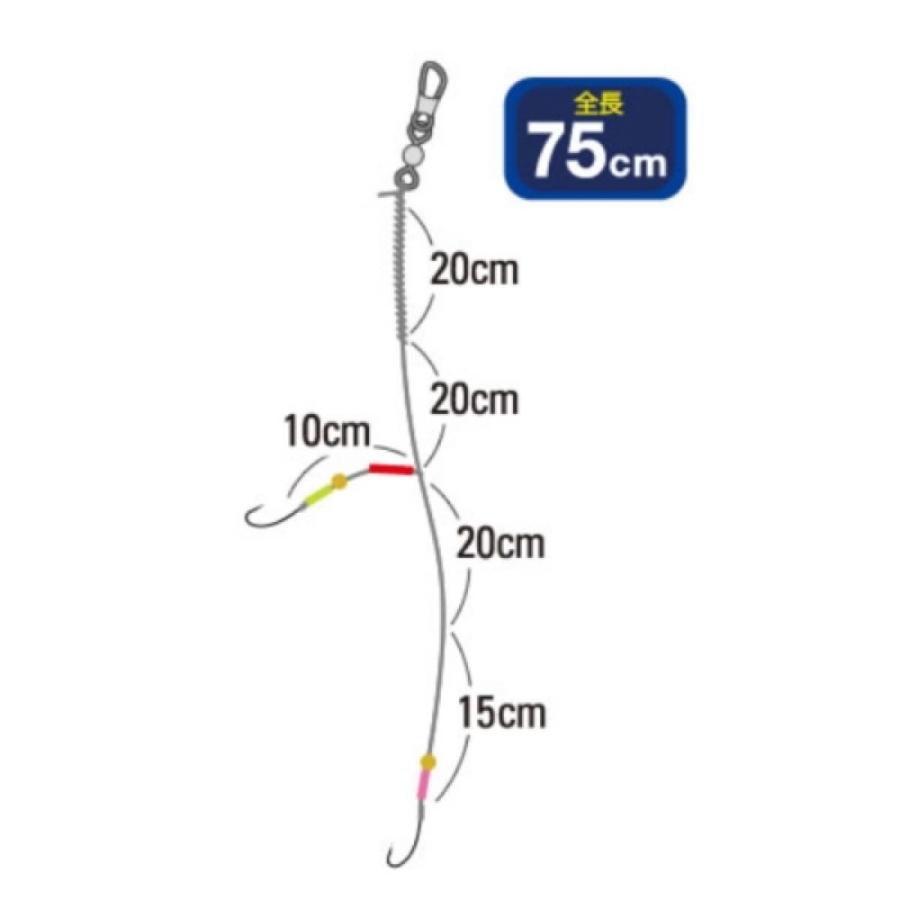 オーナー(OWNER) ライトキャストキスカレイ 針12号-ハリス4号　【ネコポス・メール便 対象商品】[磯・堤防仕掛]｜d-park｜02