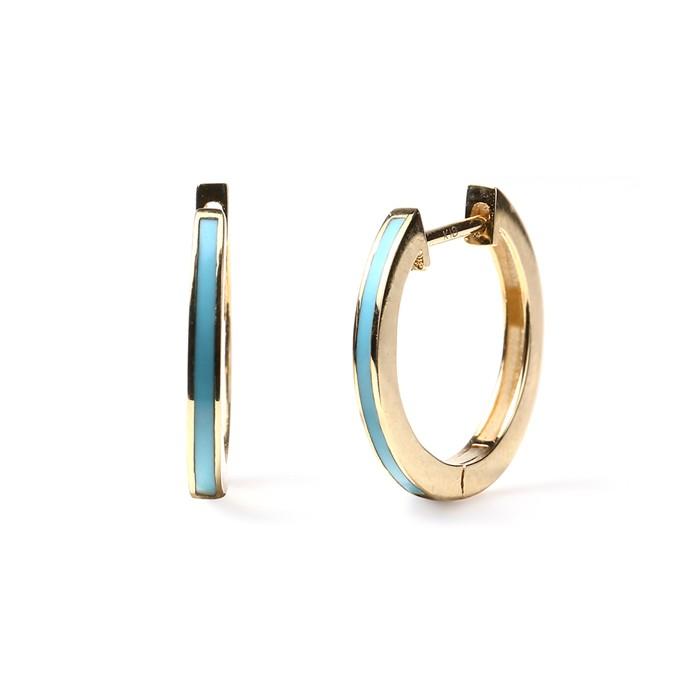ターコイズ ピアス 18k トルコ石 18金 中折れ フープピアス k18 ターコイズ ピアス 18k トルコ石 18金 中折れ フープピアス k18