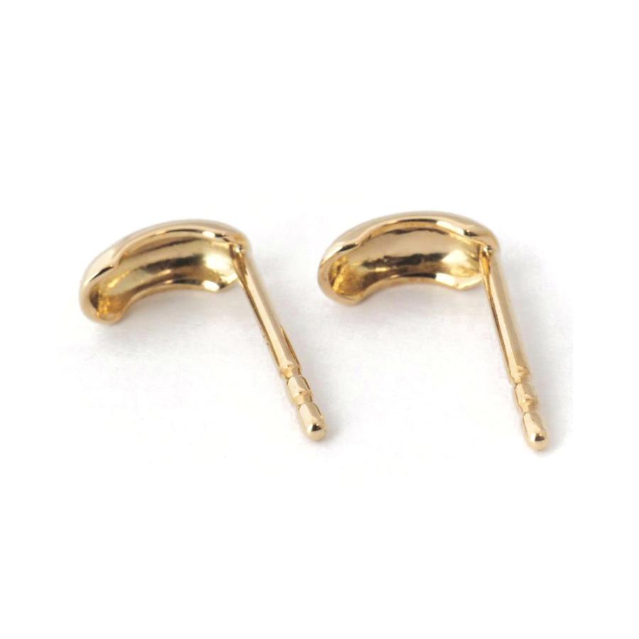 ピアス 18k 18金 k18 ぷっくり ワンポイント カーブ セカンド ピアス 18k 18金 k18 ぷっくり ワンポイント カーブ セカンド