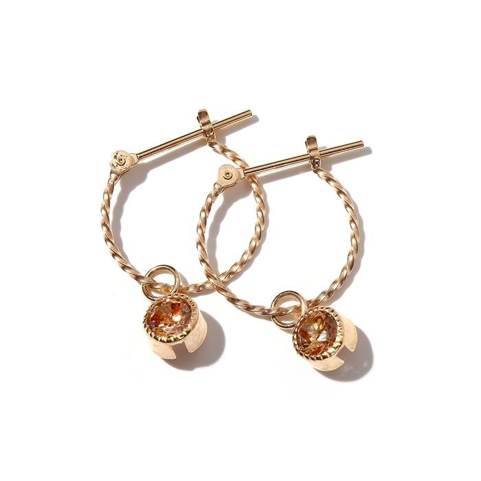 10k フープピアス　10金 k10 フープ ピアス 10金 フープピアス 10k クロッシング キュービック