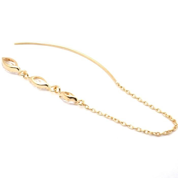アメリカンピアス k18 18金 18k チェーン ピアス キュービック アメリカンピアス k18 18金 18k チェーン ピアス キュービック