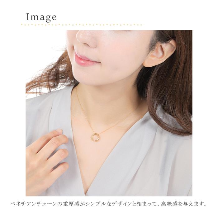 k18 三連ネックレス　約1.8g 楽天市場】K18 3連ロングネックレス Petale（ペタル） 77cm
