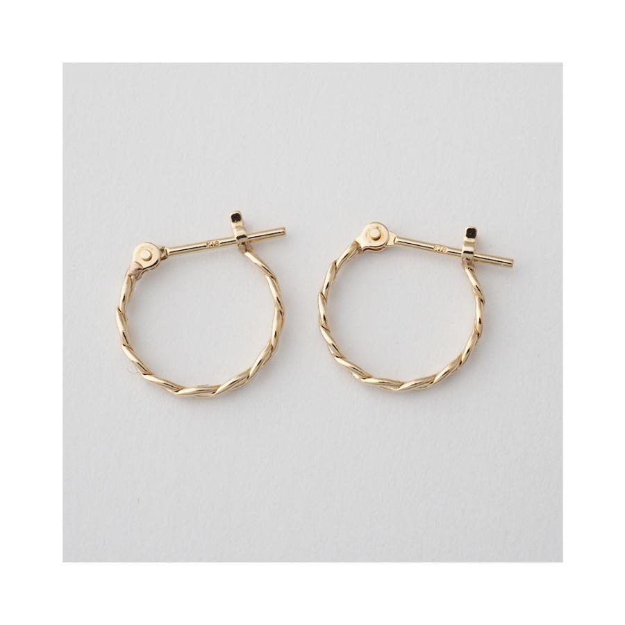 18金 フープ ピアス 18k k18 フープピアス シンプル 地金 18金