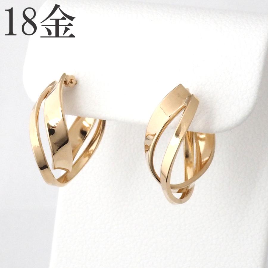 18金 フープ ピアス 18k k18 フープピアス シンプル 地金 18金 18金 フープ ピアス 18k k18 フープピアス シンプル 地金 18金