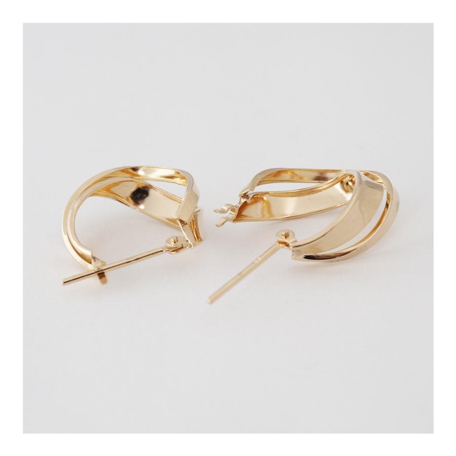 18金 フープ ピアス 18k k18 フープピアス シンプル 地金 18金ピアス