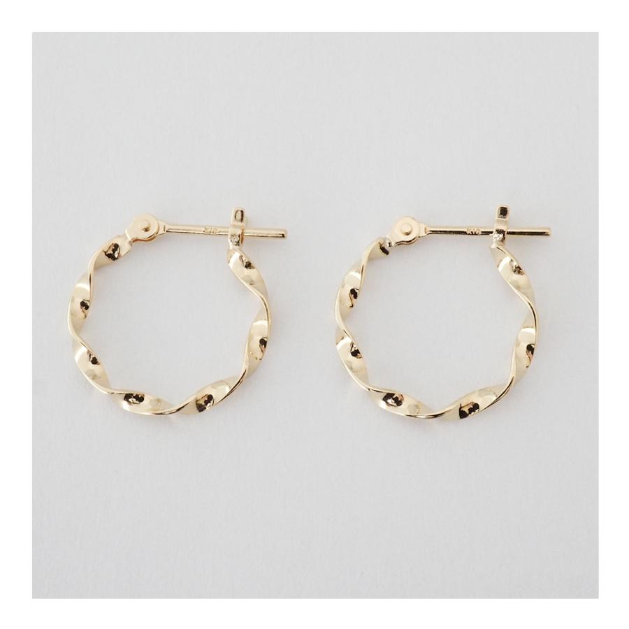 18金 フープ ピアス 18k k18 フープピアス シンプル 地金 18金ピアス 