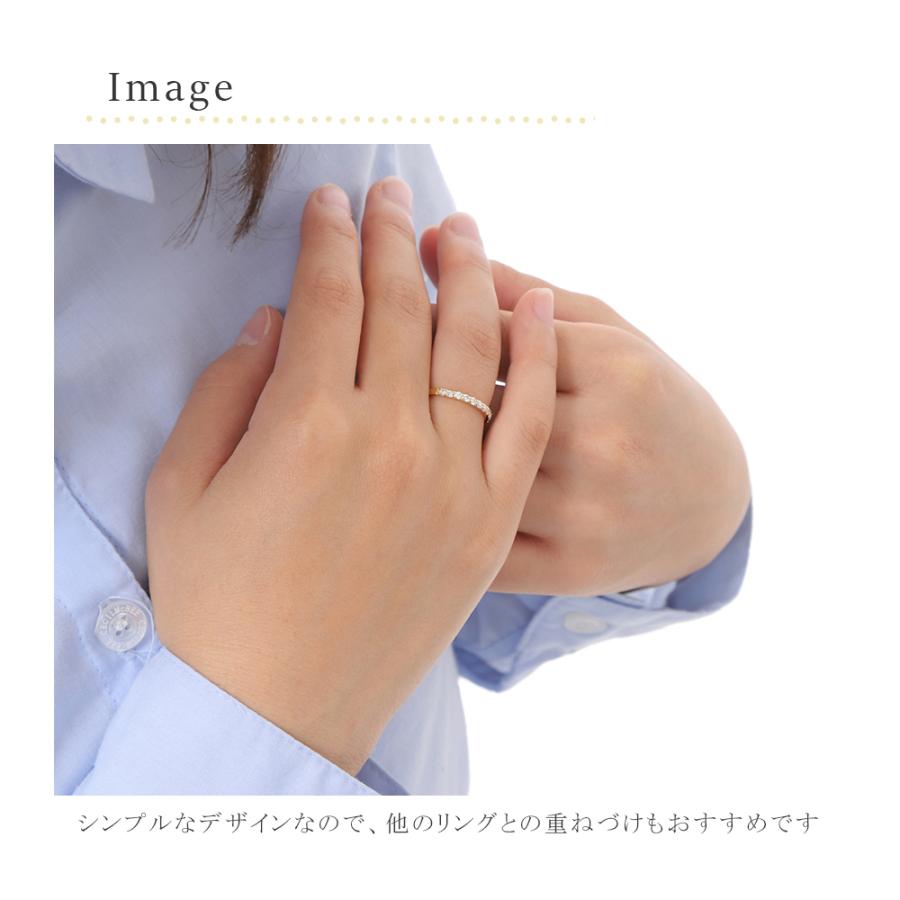 k18 重ね付けデザイン ダイヤモンド リング 11号 【公式通販】