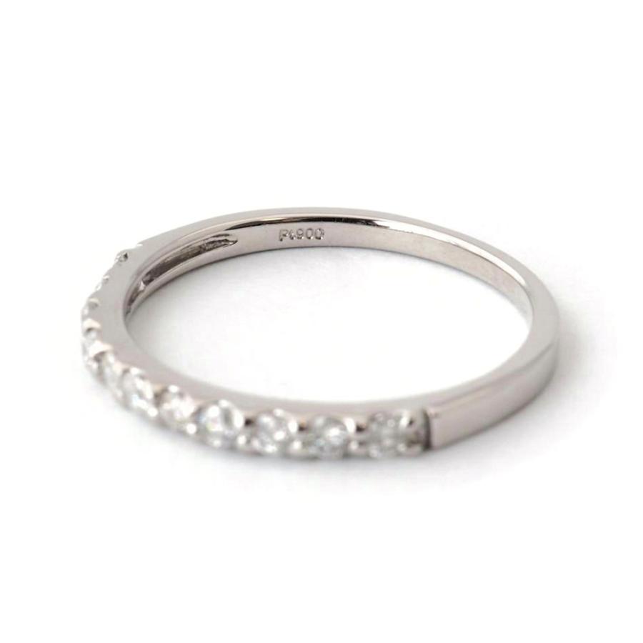 リング ダイヤモンド プラチナ PT 0.22ct ハーフエタニティ