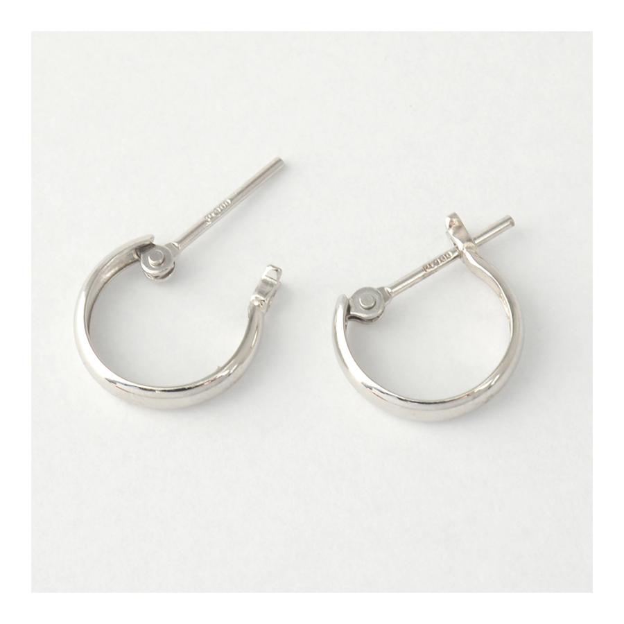 ピアス フープ フープピアス プラチナ Pt900 シンプル 小さめ 地金