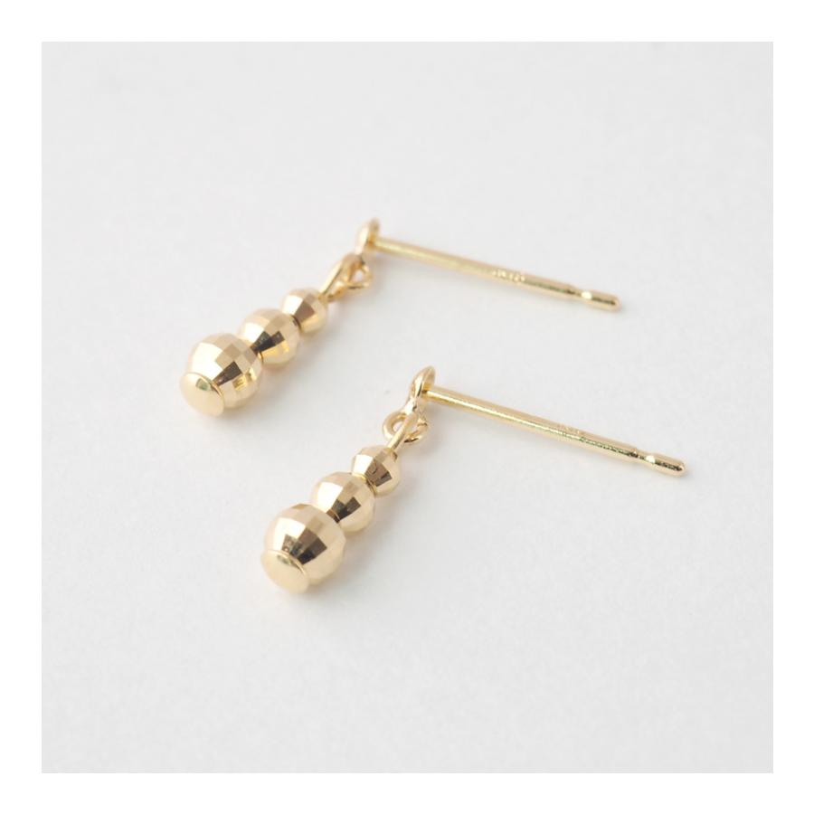 ピアス 18金 18k k18 18金ピアス ゴールド ミラーボール 揺れる 金 
