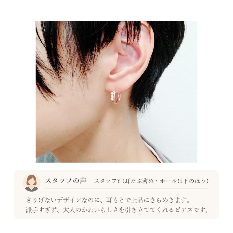 フープピアス 10金 k10 10k フープ ピアス ピンクゴールド PG