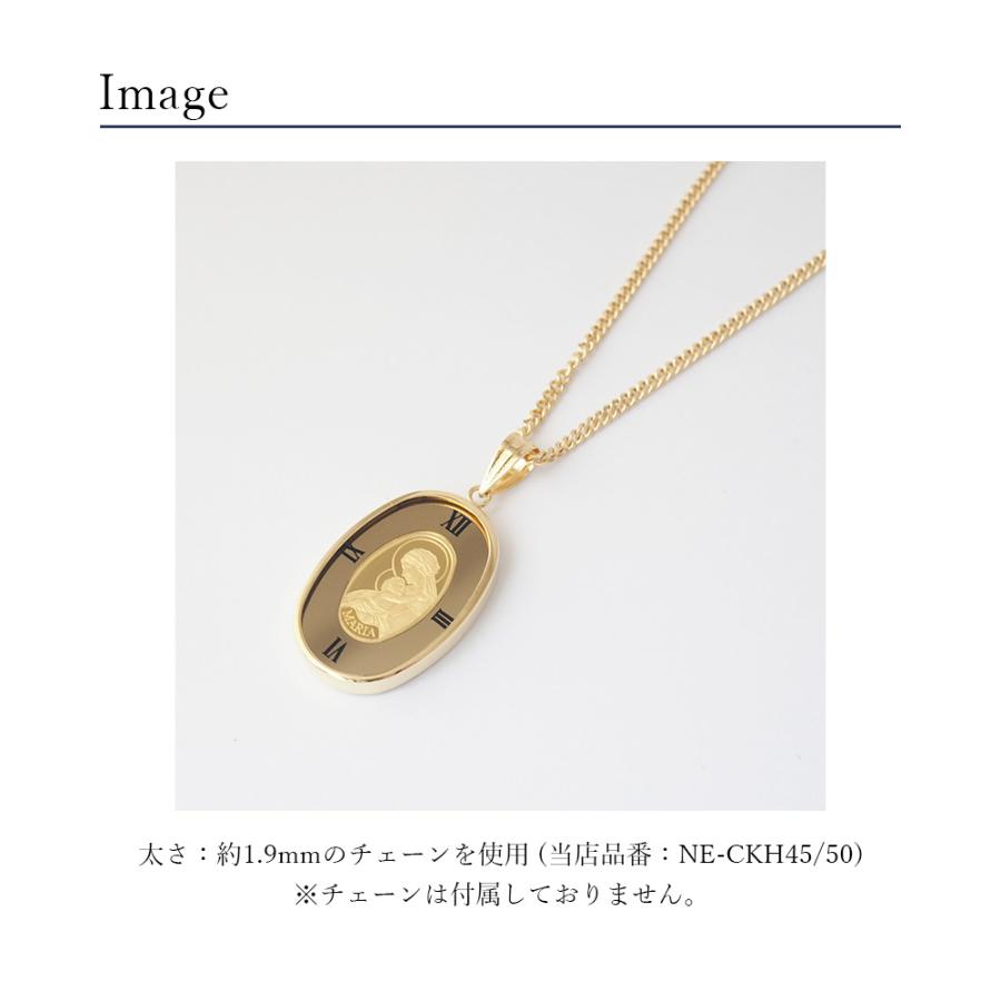 コイン 聖母マリア 純金 1g k24 24金 24k 18金枠 k18 18k ガラス付き