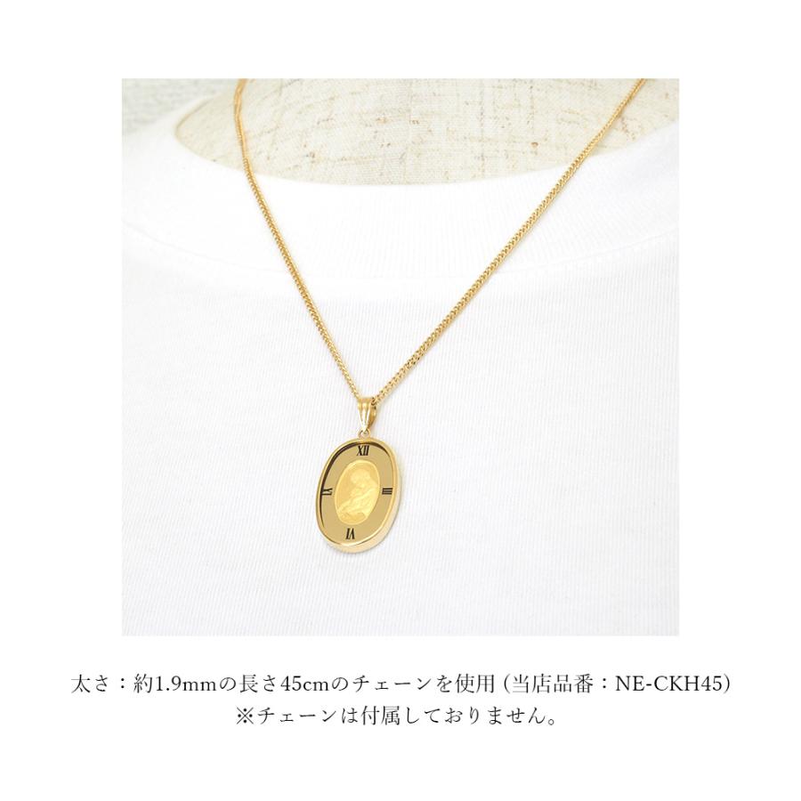 コイン 聖母マリア 純金 1g k24 24金 24k 18金枠 k18 18k ガラス付き